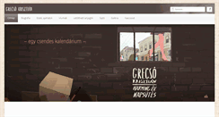 Desktop Screenshot of grecso.hu